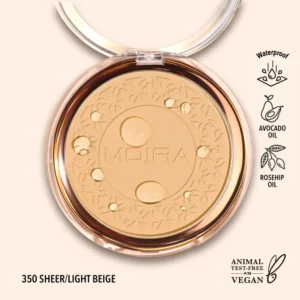 Moira- SOFT FOCUS WATERPROOF SETTING POWDER - 350 Light Beige