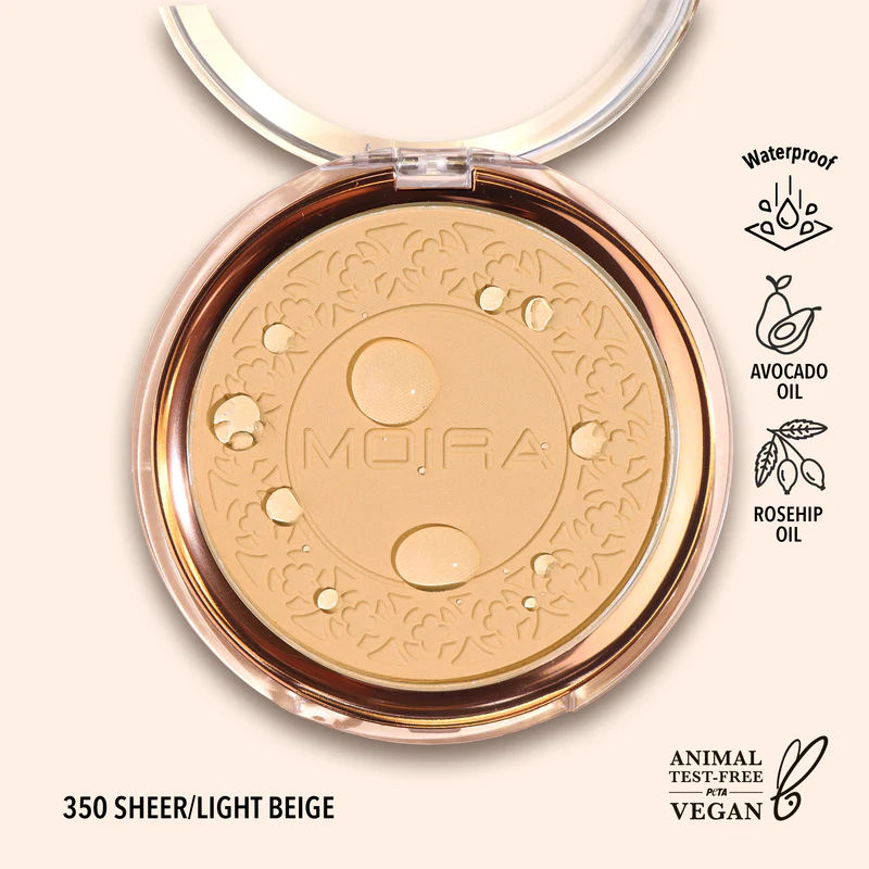 Moira- SOFT FOCUS WATERPROOF SETTING POWDER - 350 Light Beige